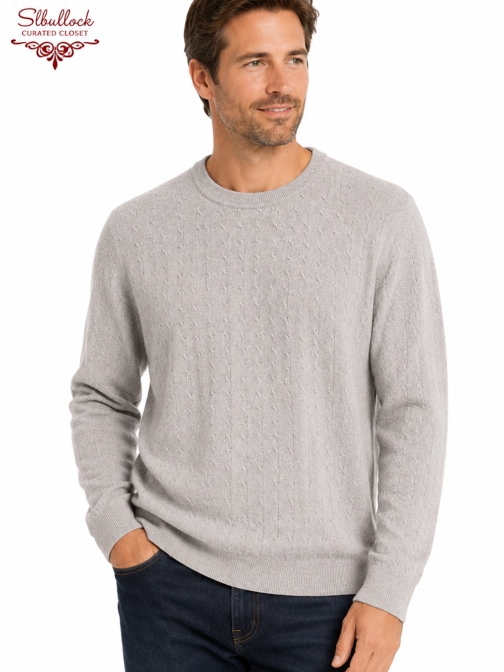 I Levrieri Made in Italy 50% Cashmere 50% Silk Men’s Sweater XL